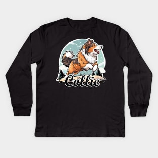 Collie Kids Long Sleeve T-Shirt